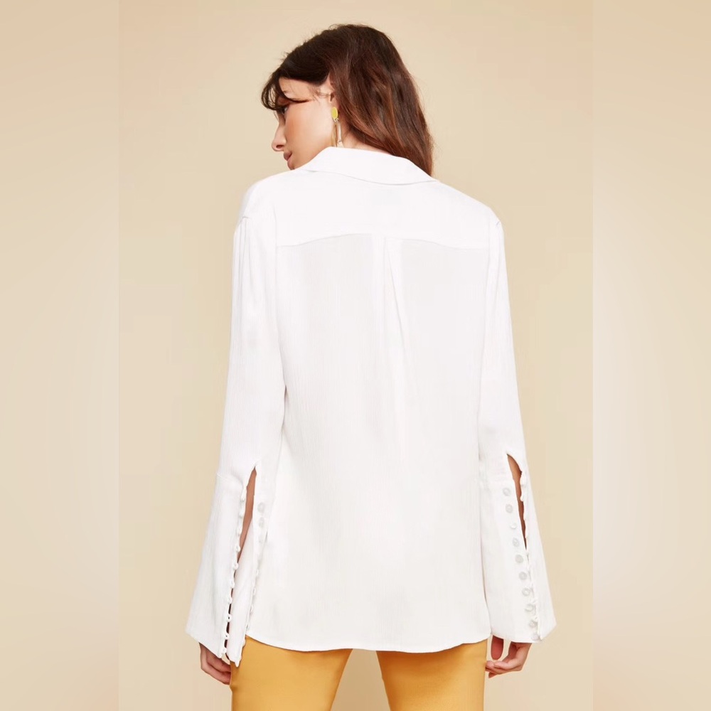 C/MEO Collective Cream Button Down Shirt - Picture 3 of 7